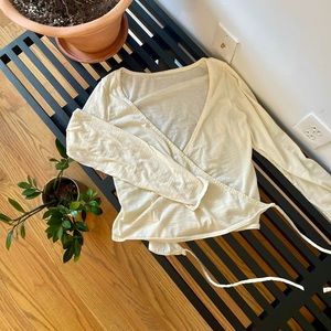 Outdoor Voices Merino Wrap Top